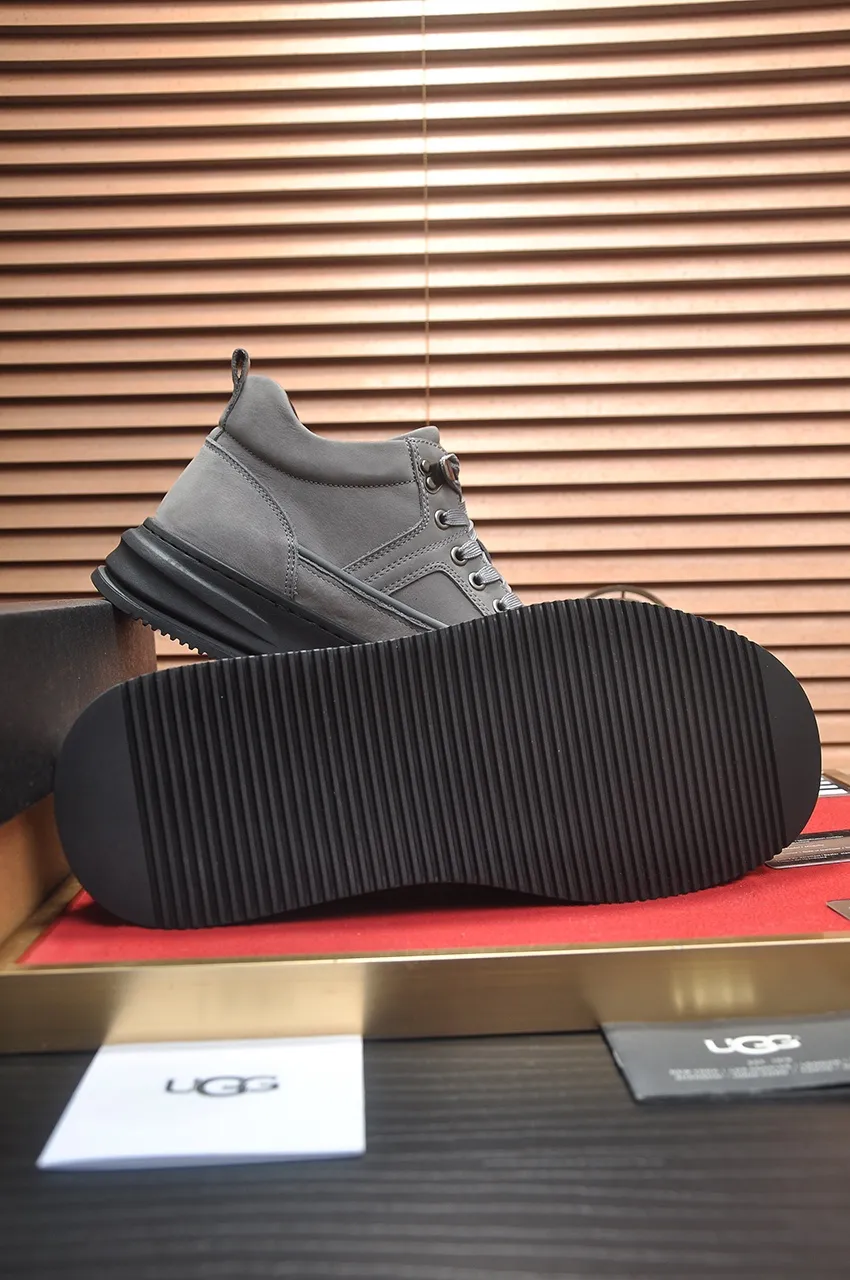 Men's shoes 💰640💶 [UGG] (full wool lining) top-end high-quality fur-in-one warm snow boots from Australia's warm luxury brand men's shoes, UGG-5877 official website synchronized, made of imported cowhide, carefully sewn...Imported rubber foam outsole (comfortable, soft, wear-resistant) The quality is really great...Exquisite workmanship, you can't put it down at first sight, available in sizes 39-44